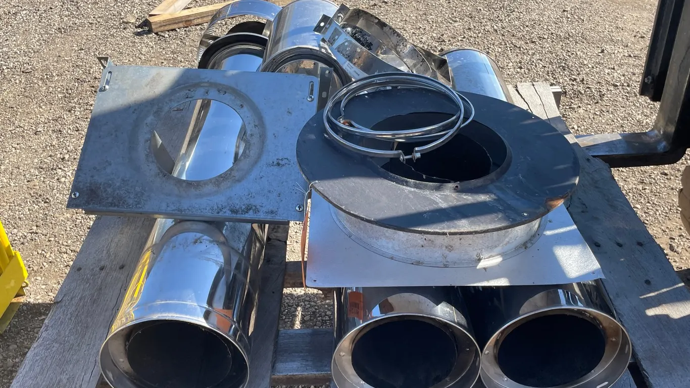 Stainless Double Wall Fireplace Pipe