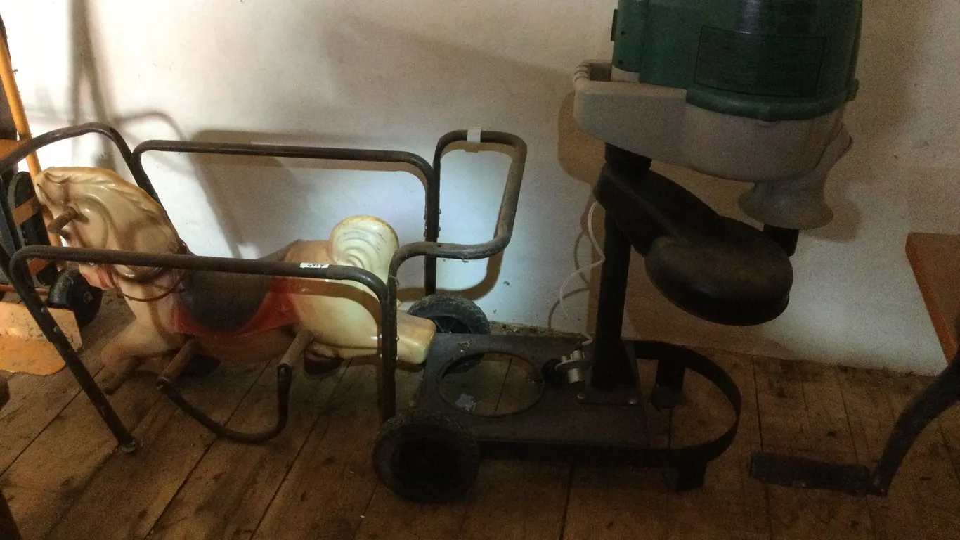 Child Rocking Horse with Cart, No Springs
