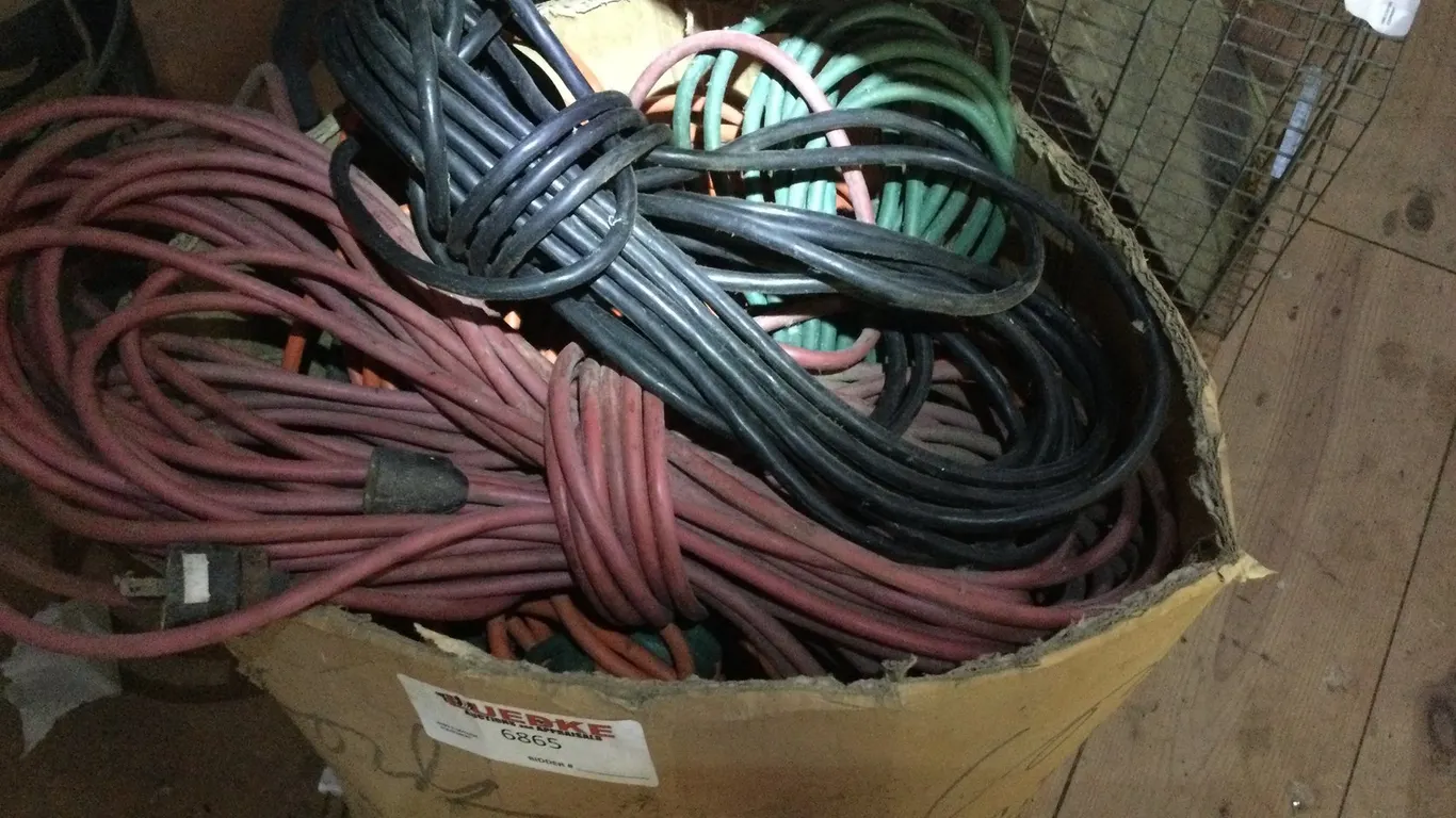 Box Full of Extension Cords