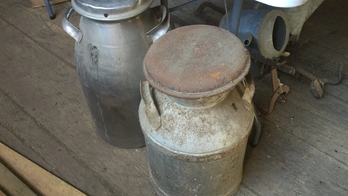 (2) Milk Cans