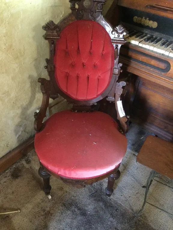 Red Velvet Chair