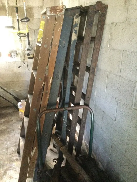 (4) Wooden Step Ladders