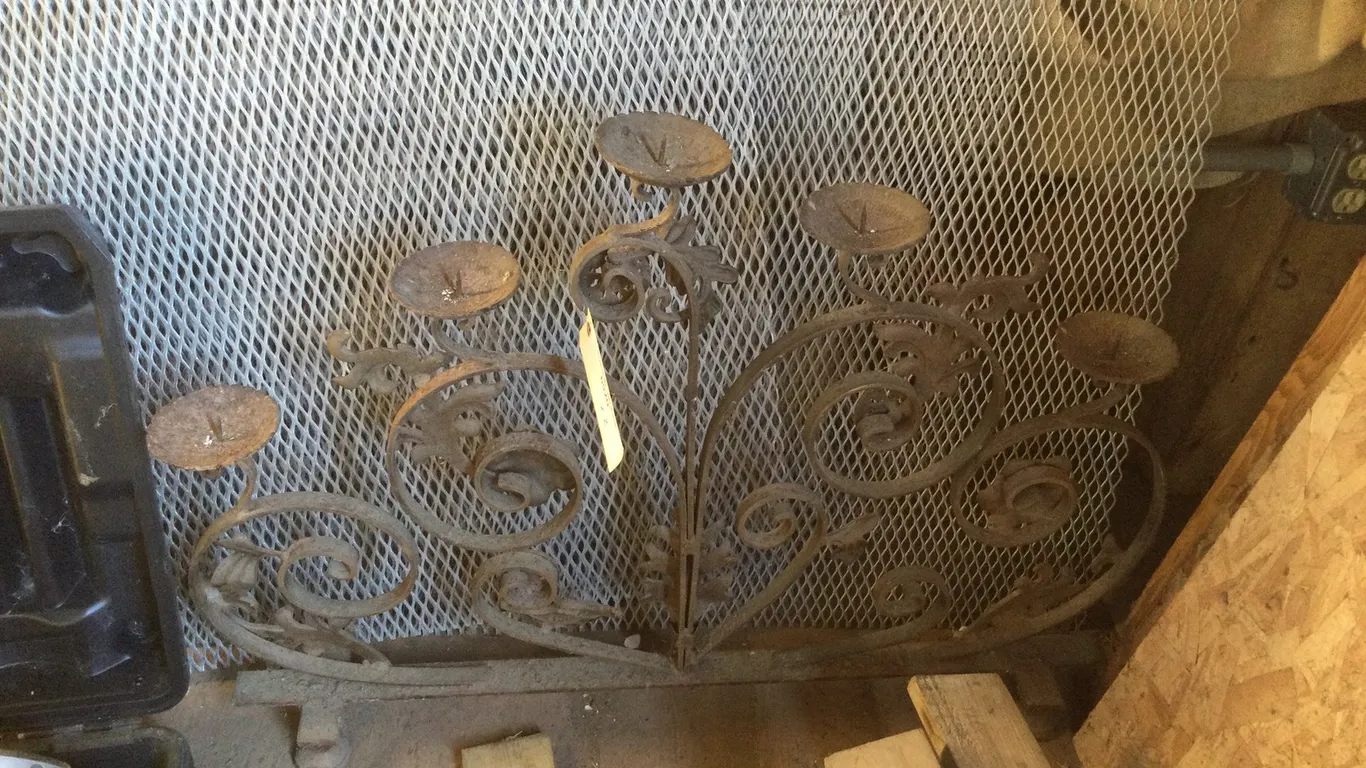 Metal Decorative Large Candle Holder