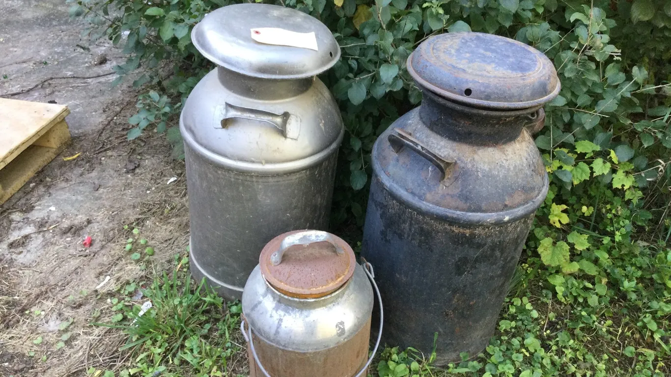 (3) Milk Cans