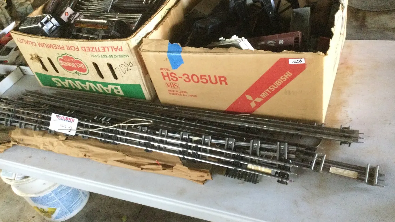 (2) Large Boxes of Train Tracks
