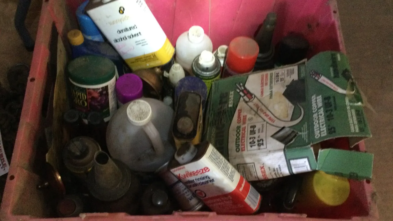 Plastic Tub of Misc.