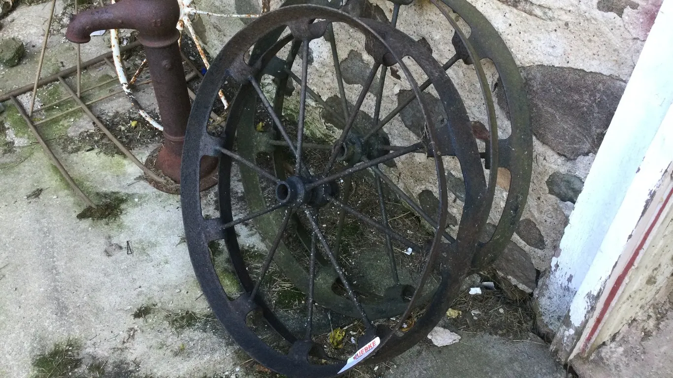 (2) Metal Wheels