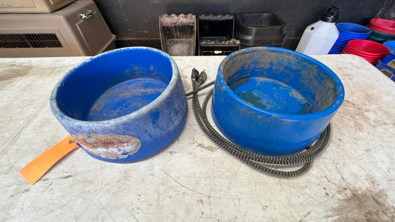 (2) Electric Water Dishes