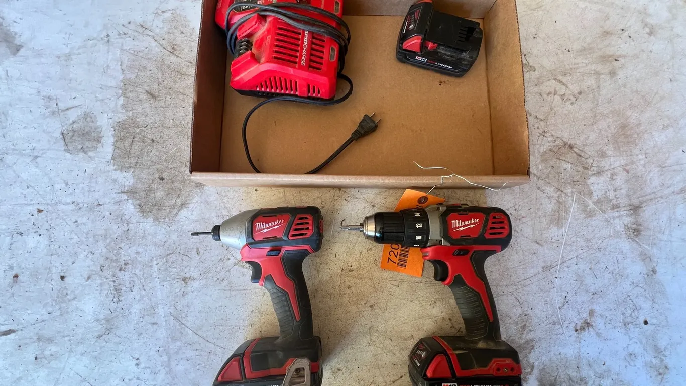 Milwaukee Drill, Impact, and Charger