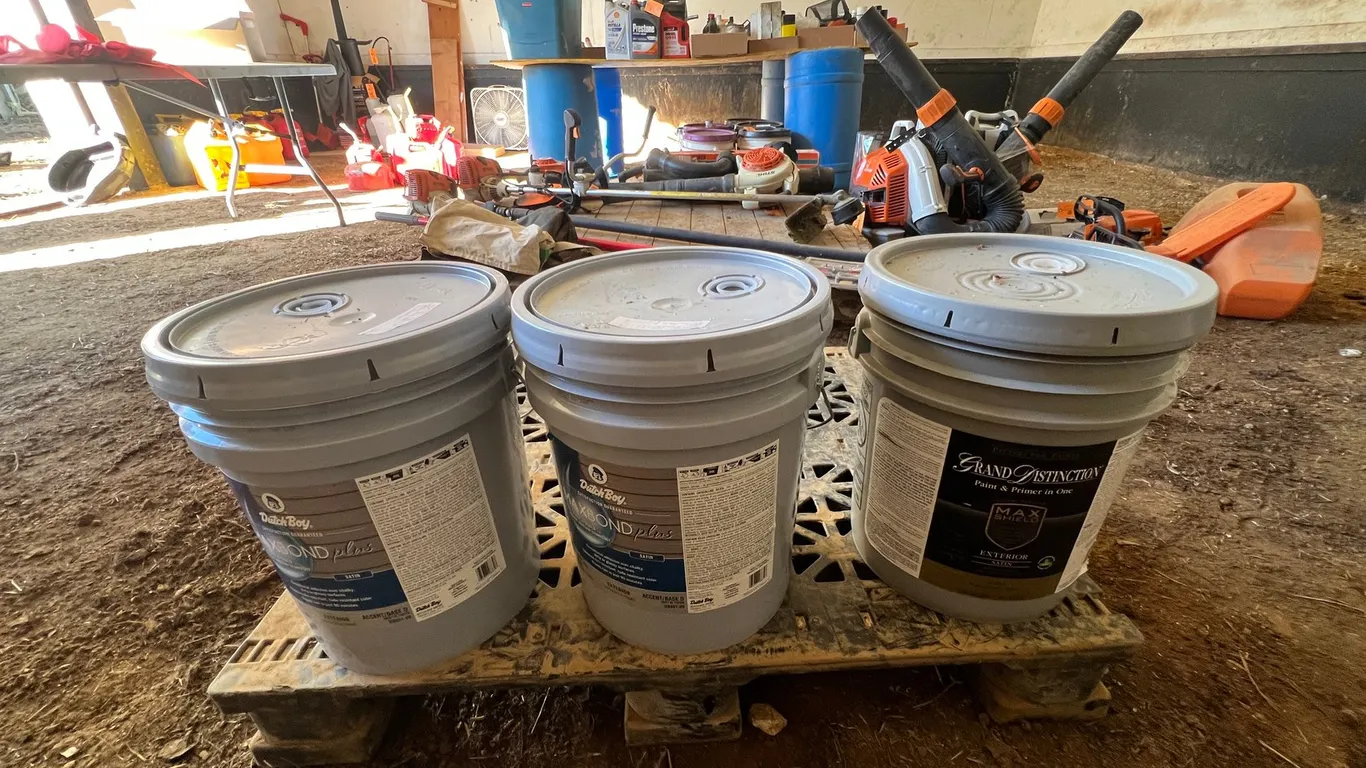 (3) Five Gallon Pails Paint