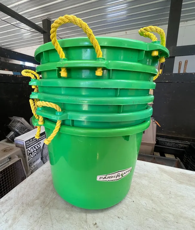 (6) Farm Rated 16 Gallon Tubs