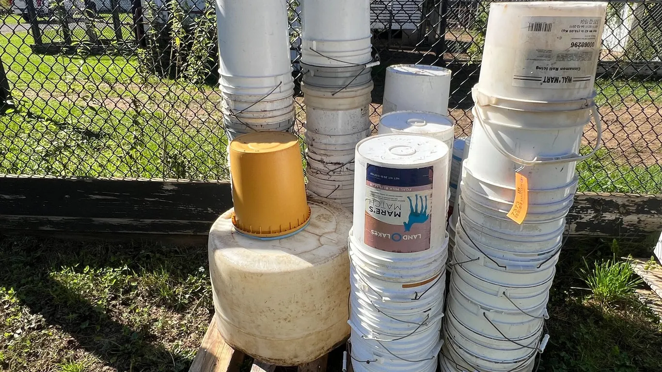 Lot of Pails and Tub