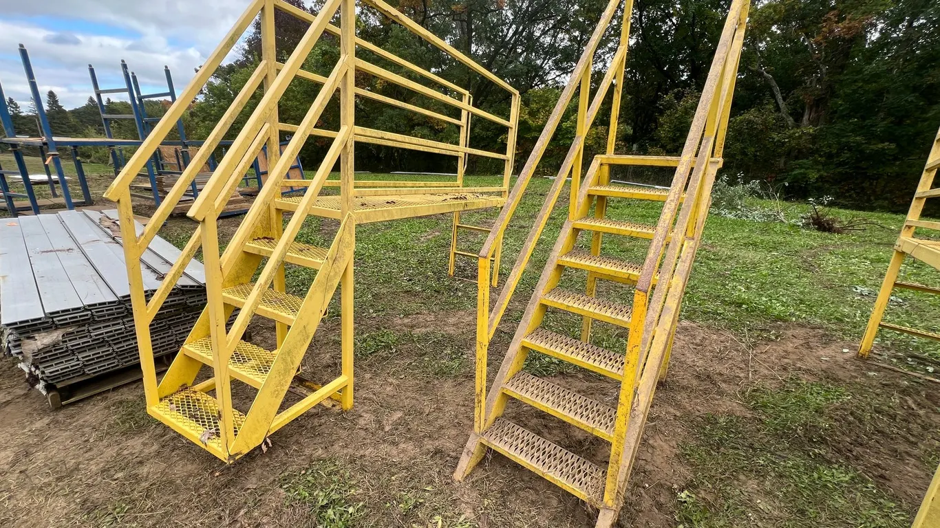 (2) Metal Stairs