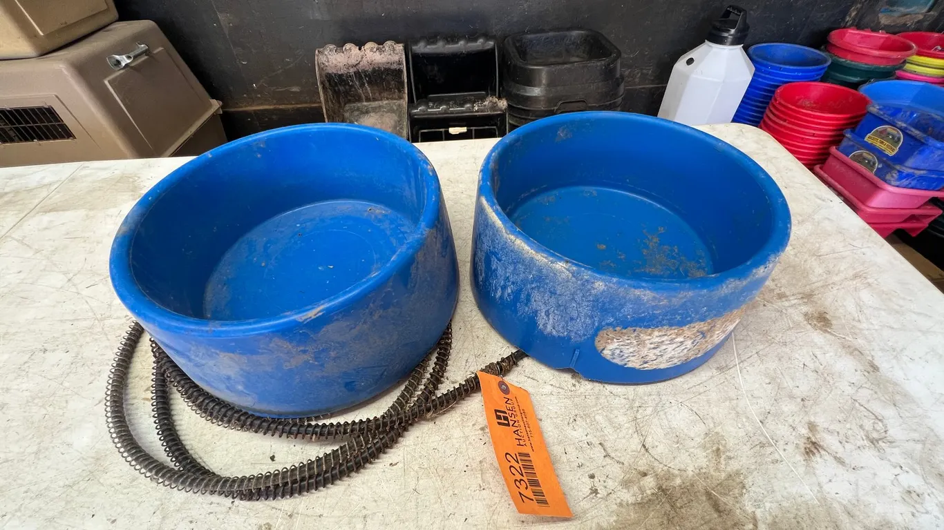 (2) Electric Water Dishes