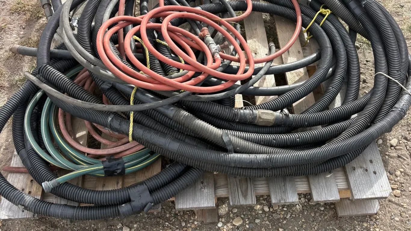 Pallet of water hose