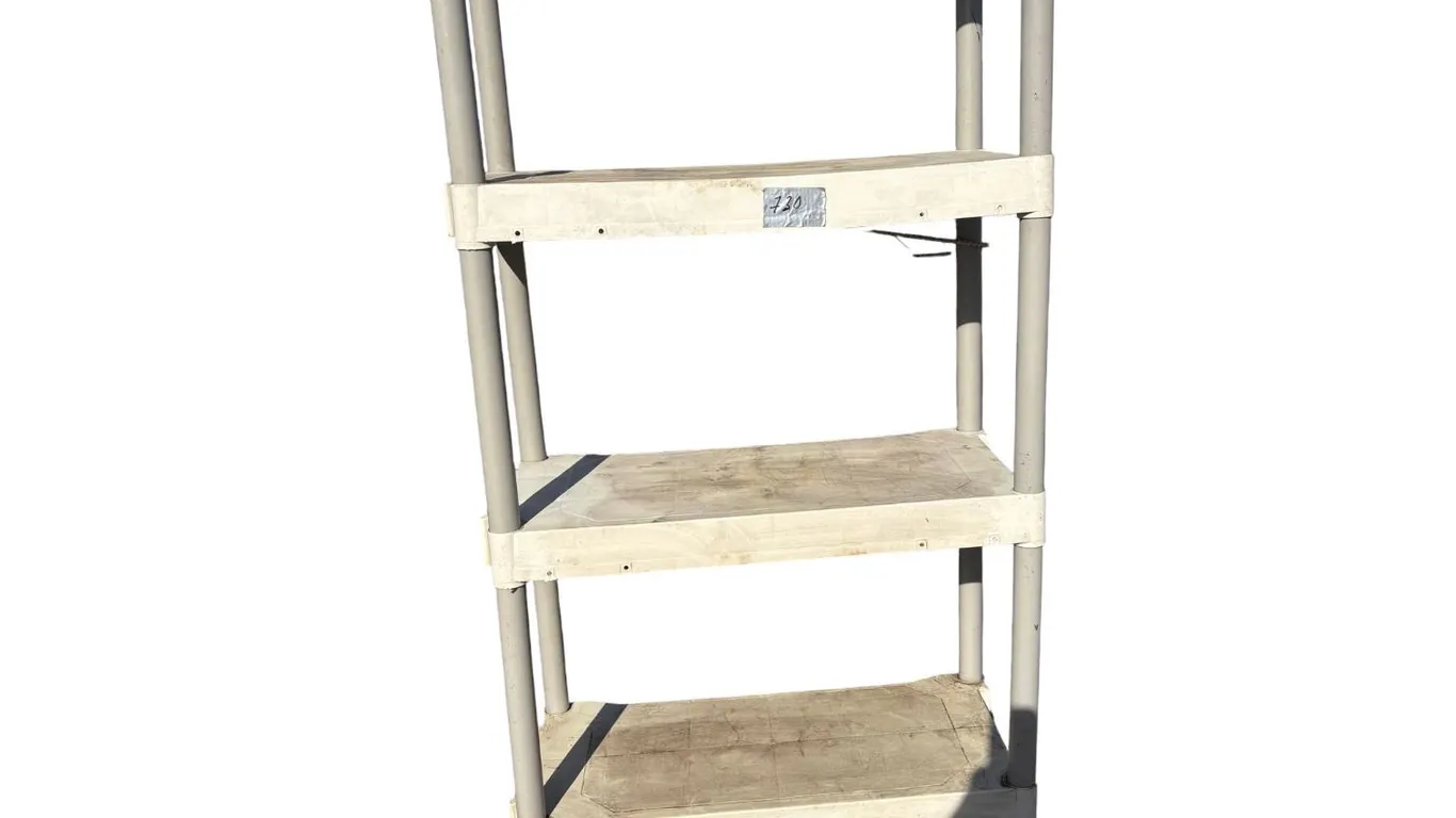 Plastic 5 shelf - tan color