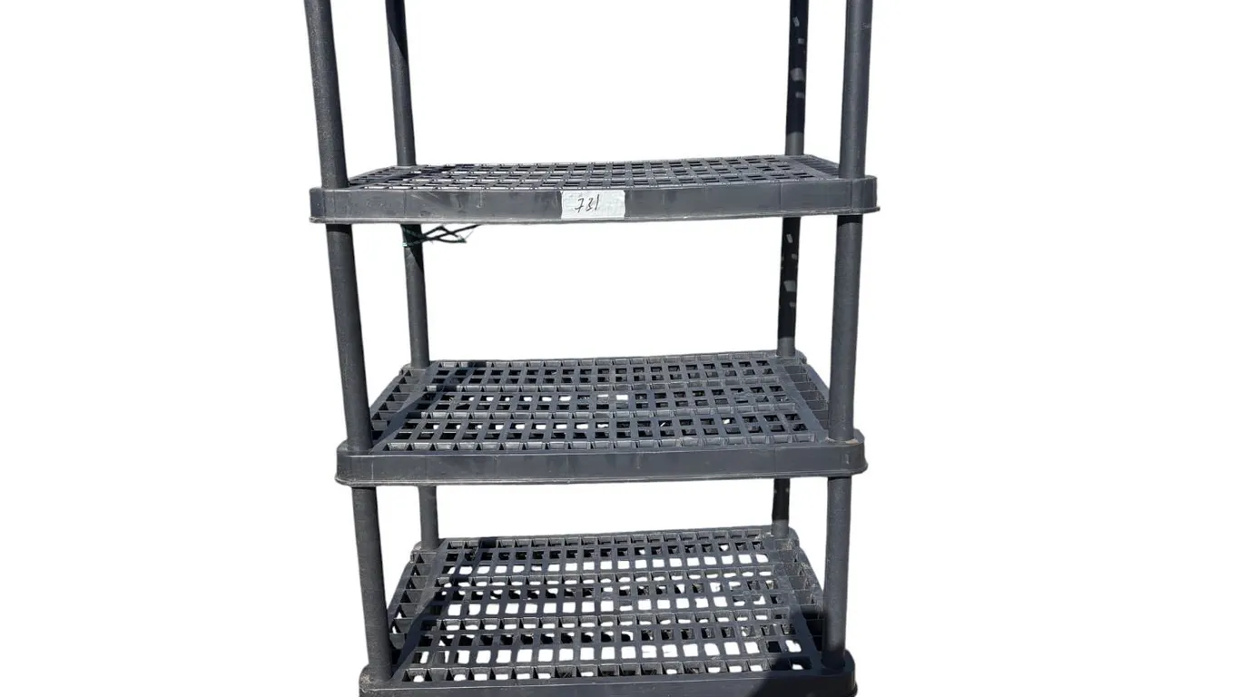 Plastic 5 shelf - black color