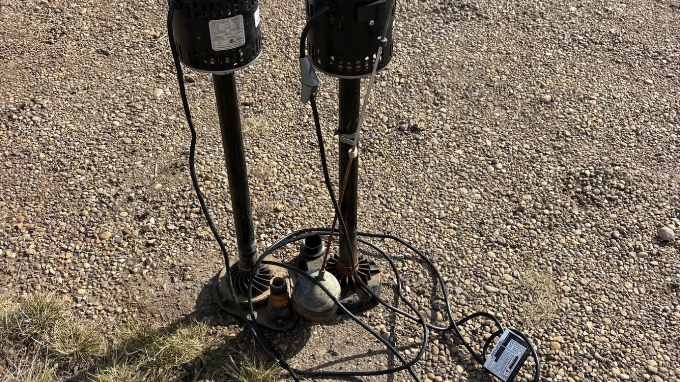 2 sump pumps