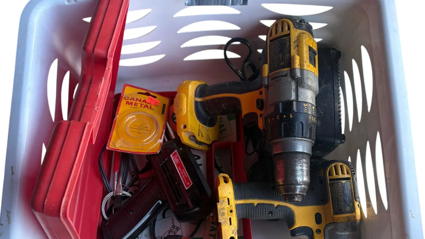Dewalt Tools Impact Driver, Drill, Battery Charger, Electric Soldering Gun