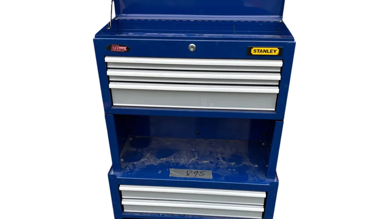 Stanley Tool Box - colour Blue, in good shape