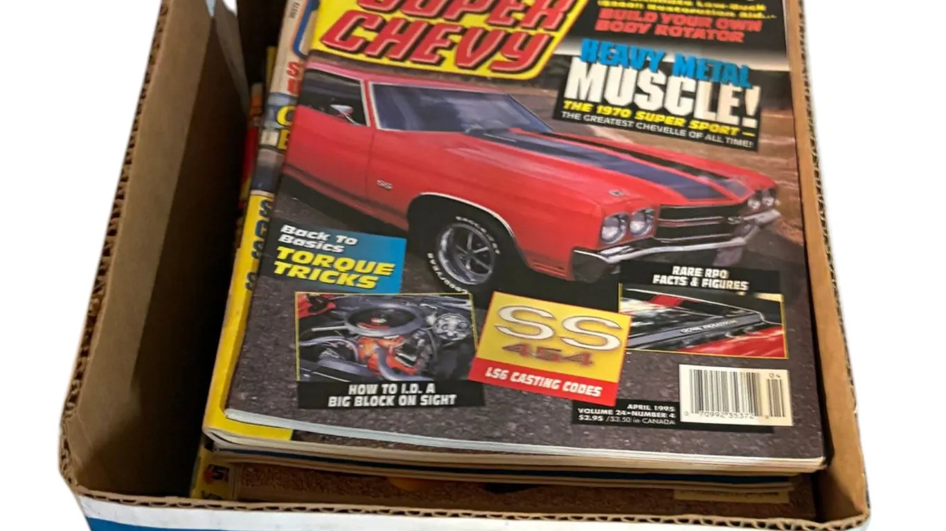 Box Of Magazines - Hot Rods and Muscle Cars