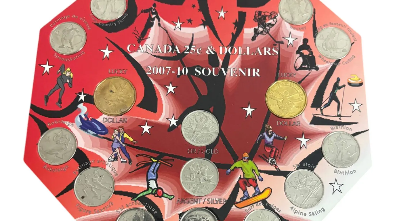 Canada 25 cent and Dollar 2007 - 10 Souvenir