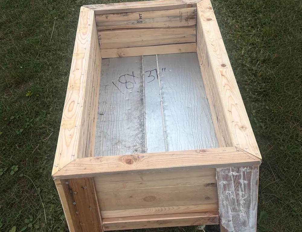 Wood Flower box 18x37 inch NEW