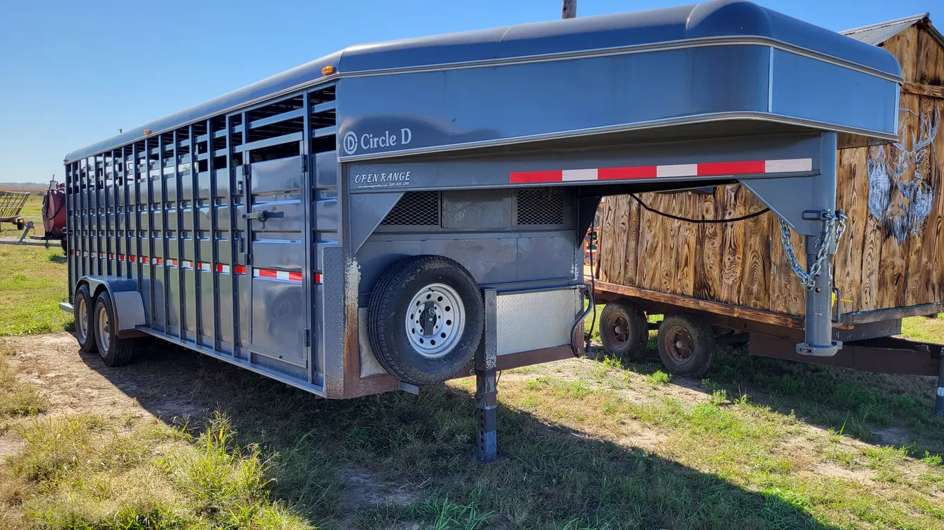 2021 Circle D Open Range Livestock Trailer - 24FT