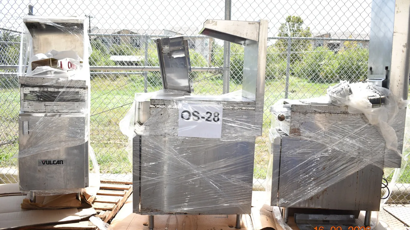 Commercial Gas Fryer and Commercial Spreader Cabinets