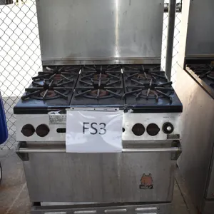 Commercial 6 Burner Gas Range With Oven