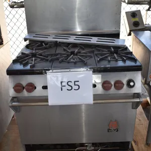 Commercial 6 Burner Gas Range With Oven