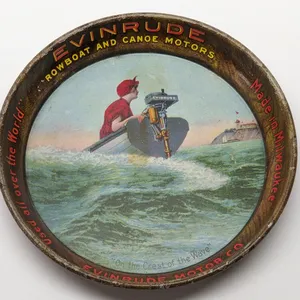 TIN TIP TRAY EVINRUDE ROWBOAT AND CANOIE MOTORS MILWAUKEE WISCONSIN