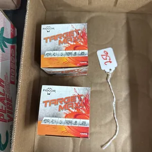 (50) Rounds Fiocchi Target Max  .410 GA, 2 1/2” 1/2oz, 8 Shot