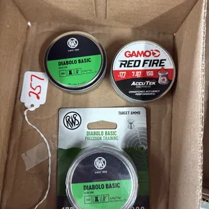 Approx (600) Pellets .177 Cal RWS Diablo Basic Target Pellets and Approx (150) Pellets Gamo Red Fire .177 Cal Pellets