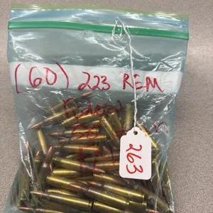 (60) Rounds Federal .223 REM 55 Grain FMJ Bullets