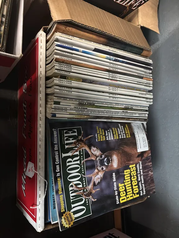 2 Boxes Outdoor Life Magazines