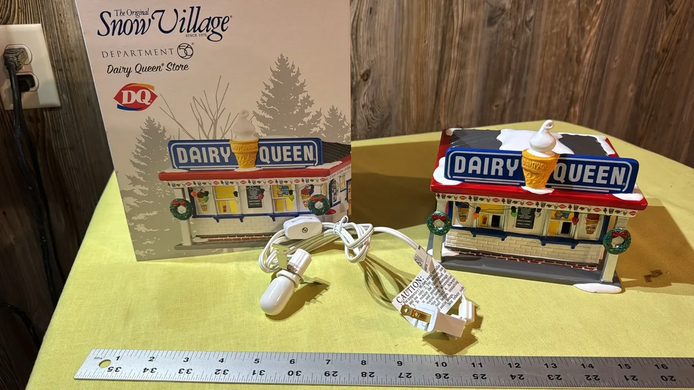 Snow Village Dairy Queen