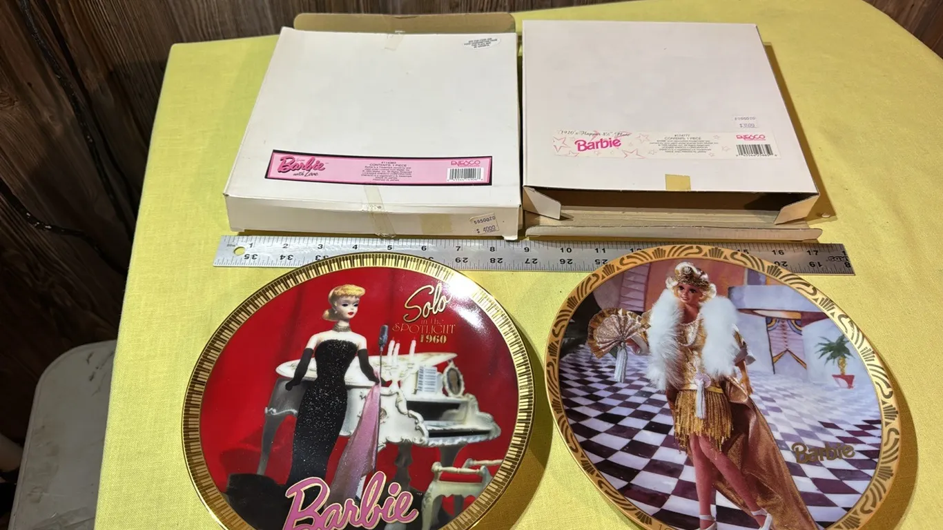 Enesco Barbie plates