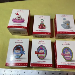 Hallmark Favorite People ornaments