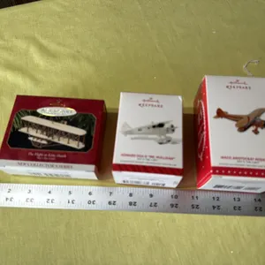 Hallmark Airplane ornaments