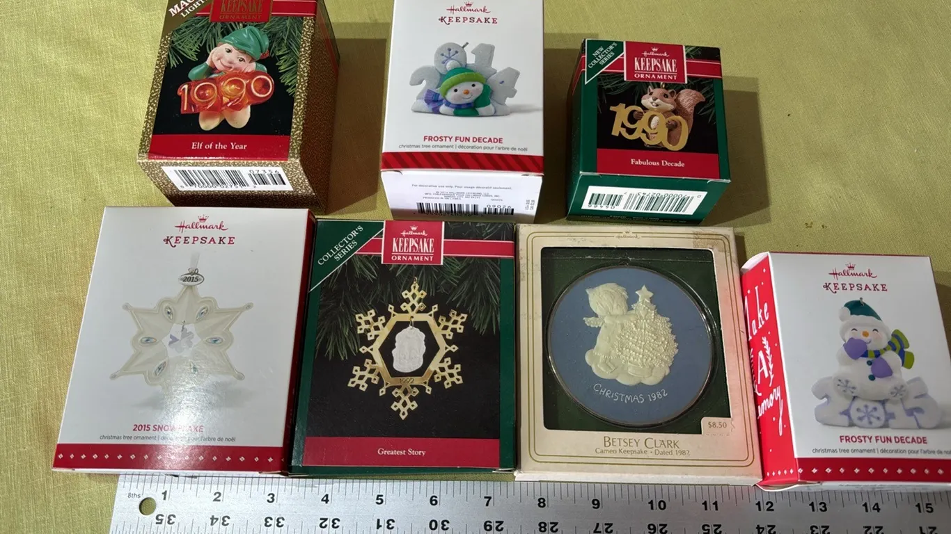 Hallmark Dated Christmas ornaments