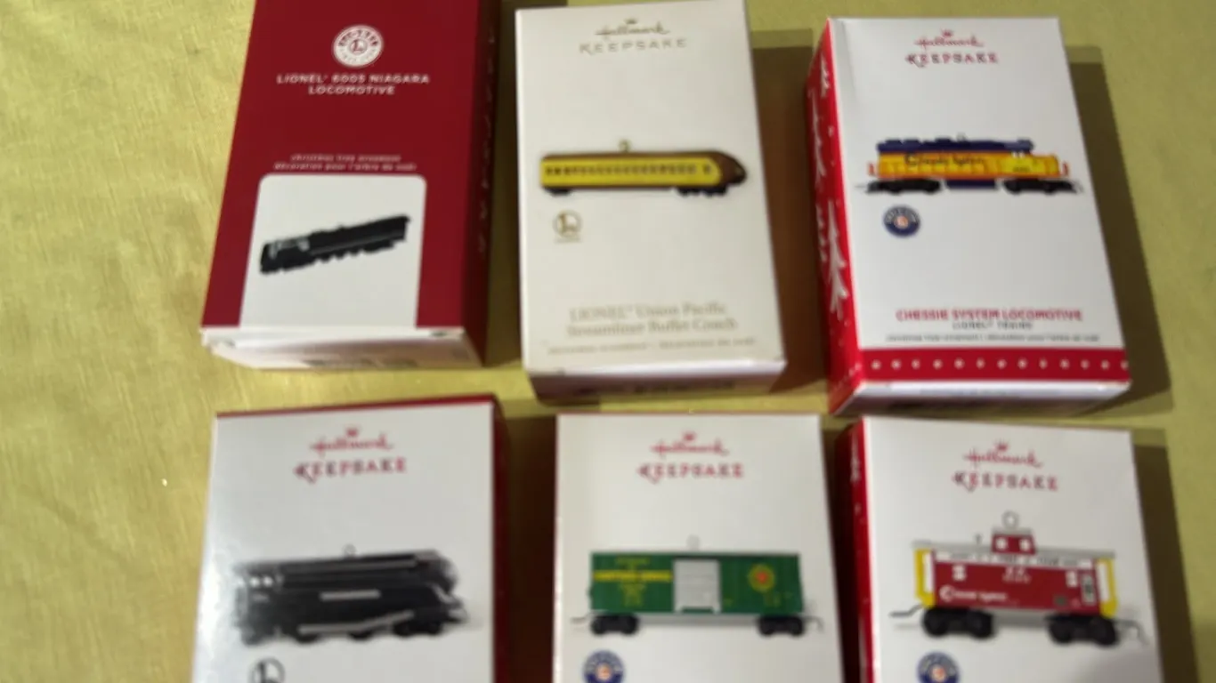 Hallmark Lionell Train ornaments