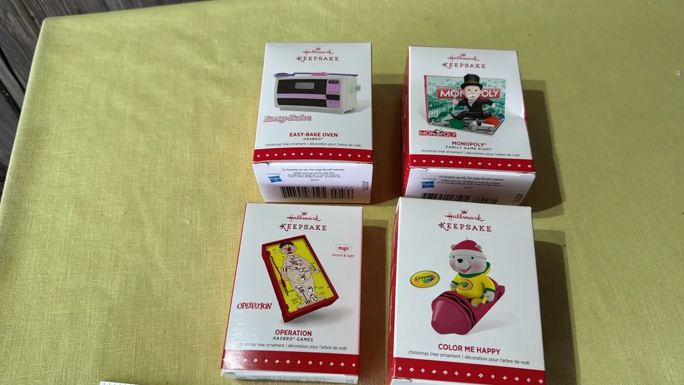 Hallmark Games and Toys ornaments