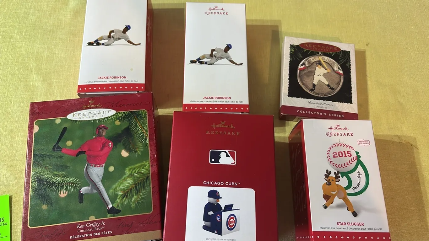 Hallmark baseball ornaments