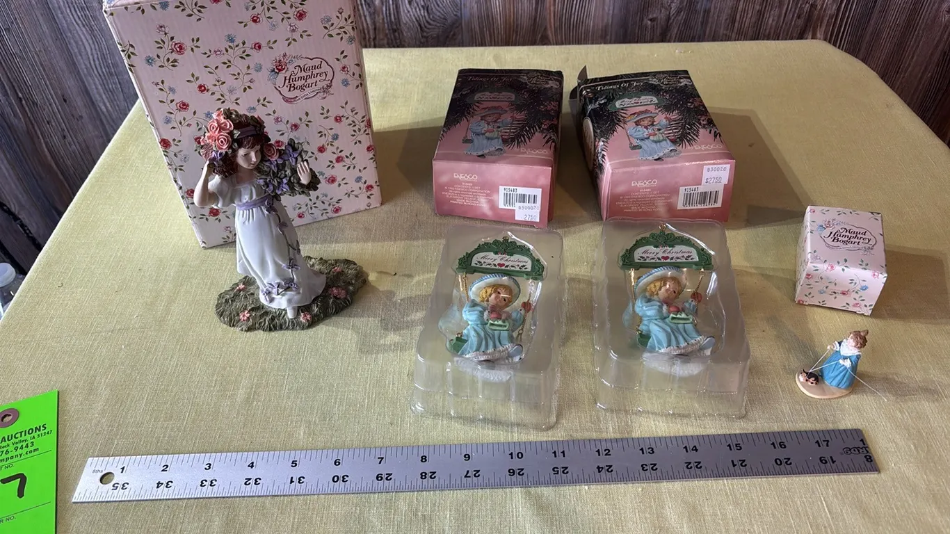 Enesco Maud Humphrey Bogart figurines and ornaments