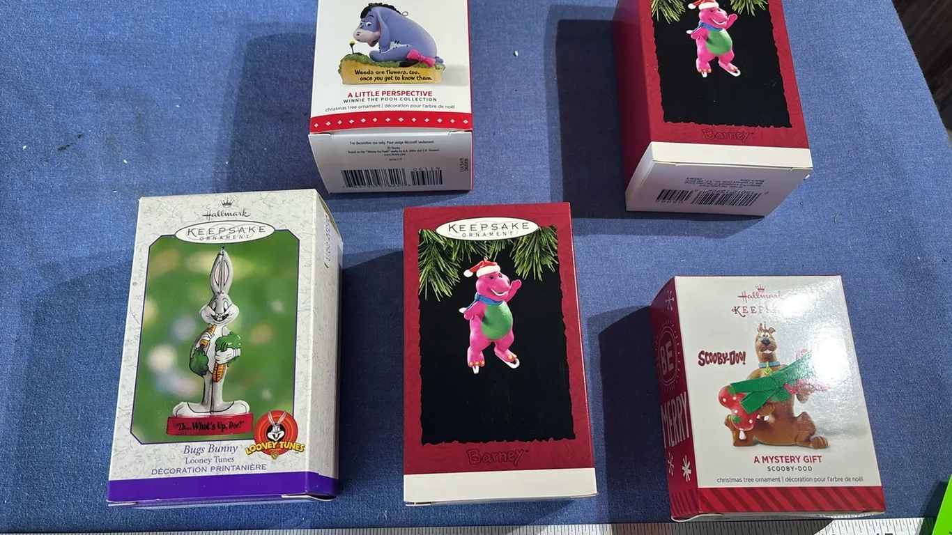 Hallmark cartoon ornaments