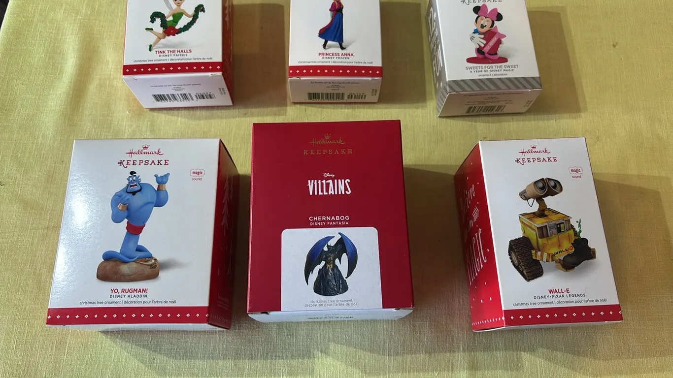 Hallmark Disney ornaments