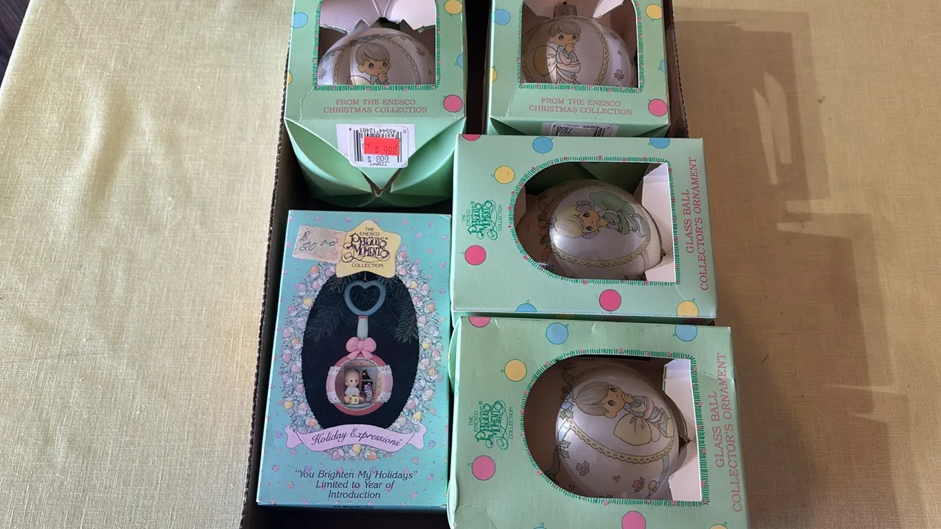 Precious moments ornaments