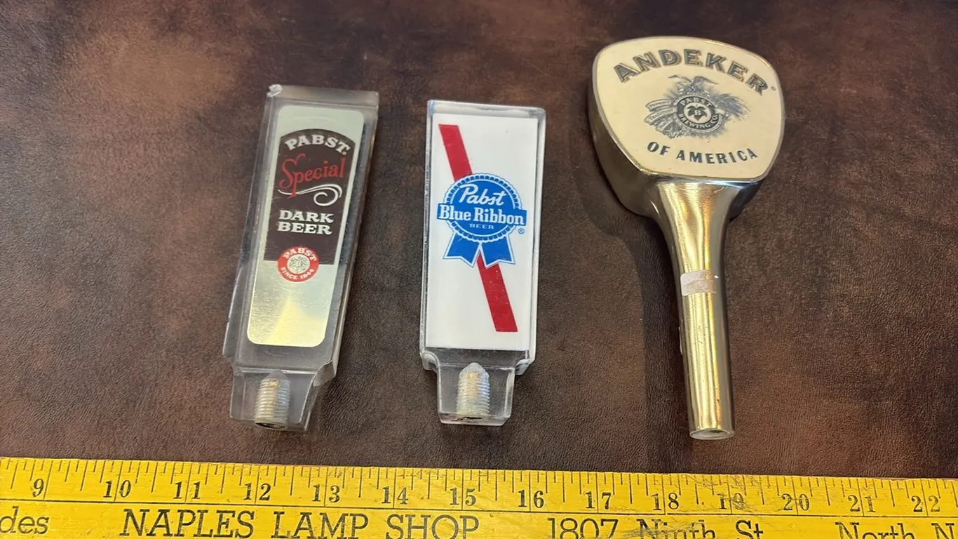 Pabst Blue Ribbon & Andeker Tap Handles