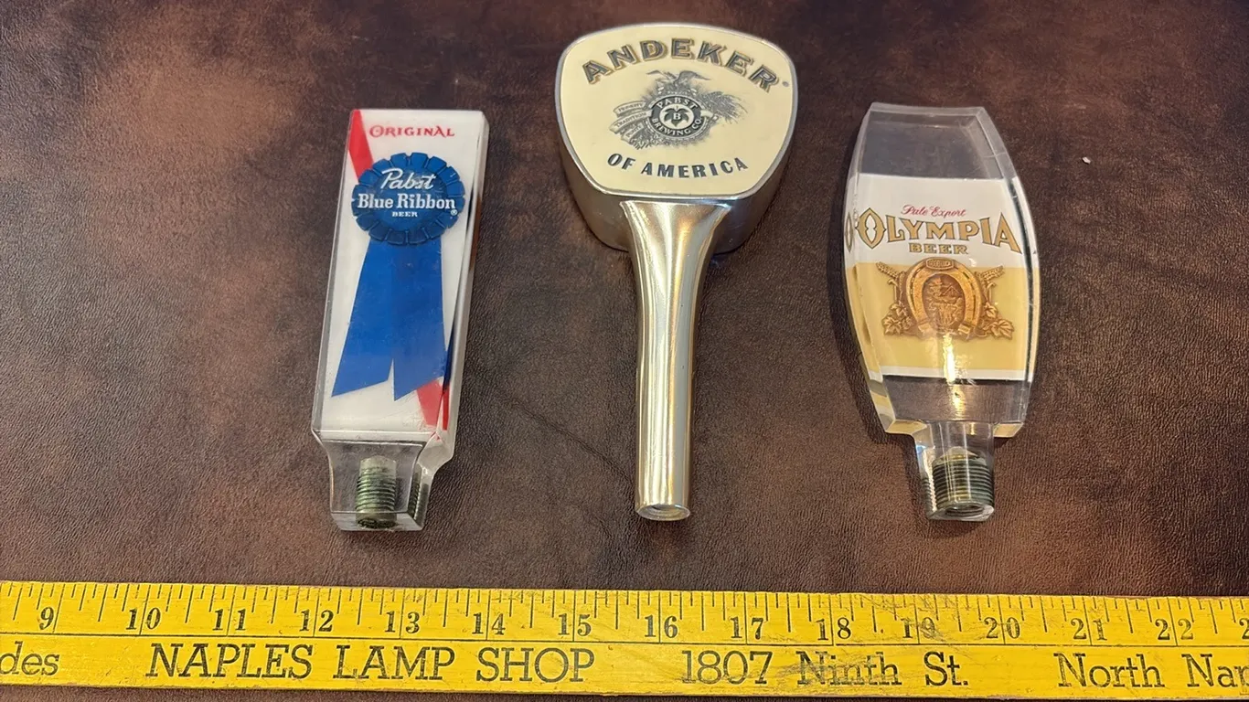 Pabst Blue Ribbon, Andeker & Olympia Tap Handles